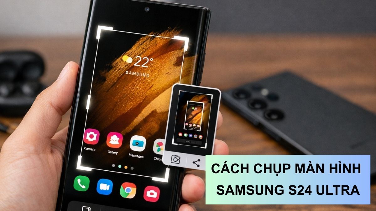 Cách chụp màn hình Samsung Galaxy S24 Ultra dễ thực hiện cho người mới